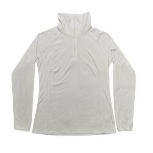 Columbia Fleece Jacket Women's Size Medium White Full Zip Pockets